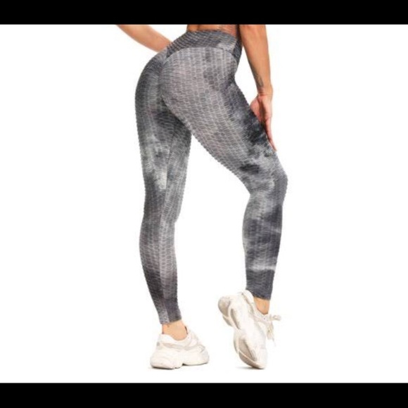 High Waist Tie Die Print Anti Cellulite - Picture 15 of 16